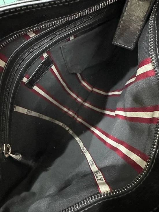 Bally Switzerland Black Leather Crossbody – Heritage Web Strap - Picture 8 of 11